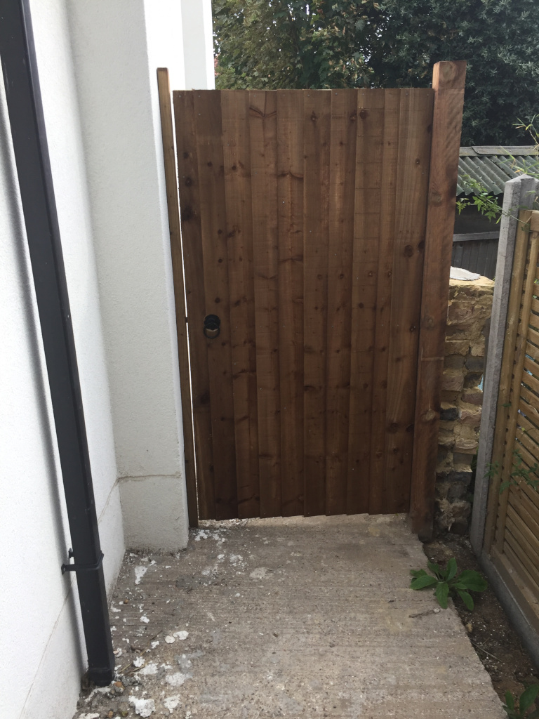 Made to Measure Wooden Garden Gate Installed